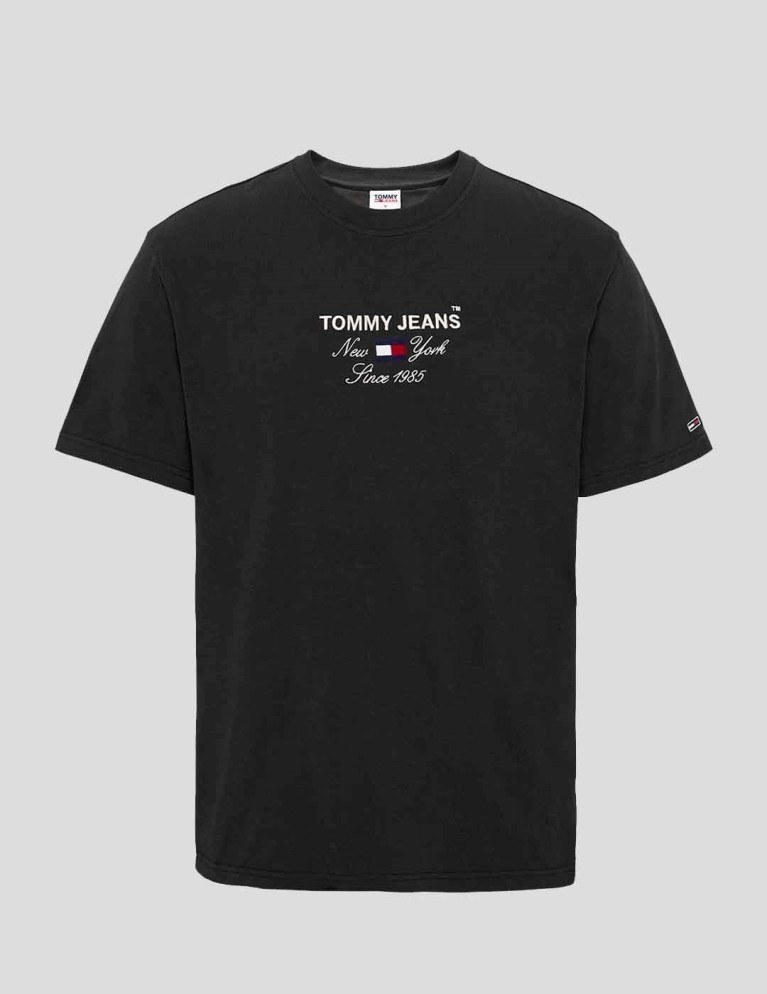 T-shirt TOMMY JEANS tjm timeless font tee black